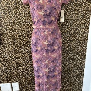 Purple and Pink Floral skirt set